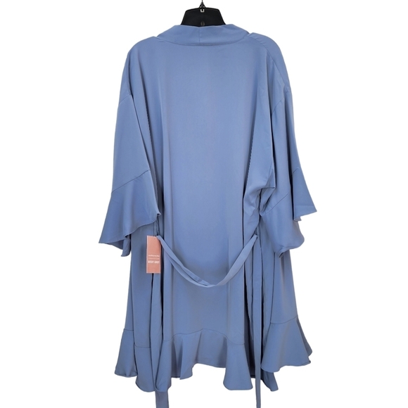 Birdy Grey Women's Kenny Ruffle Robe Dusty Blue - Picture 6 of 8
